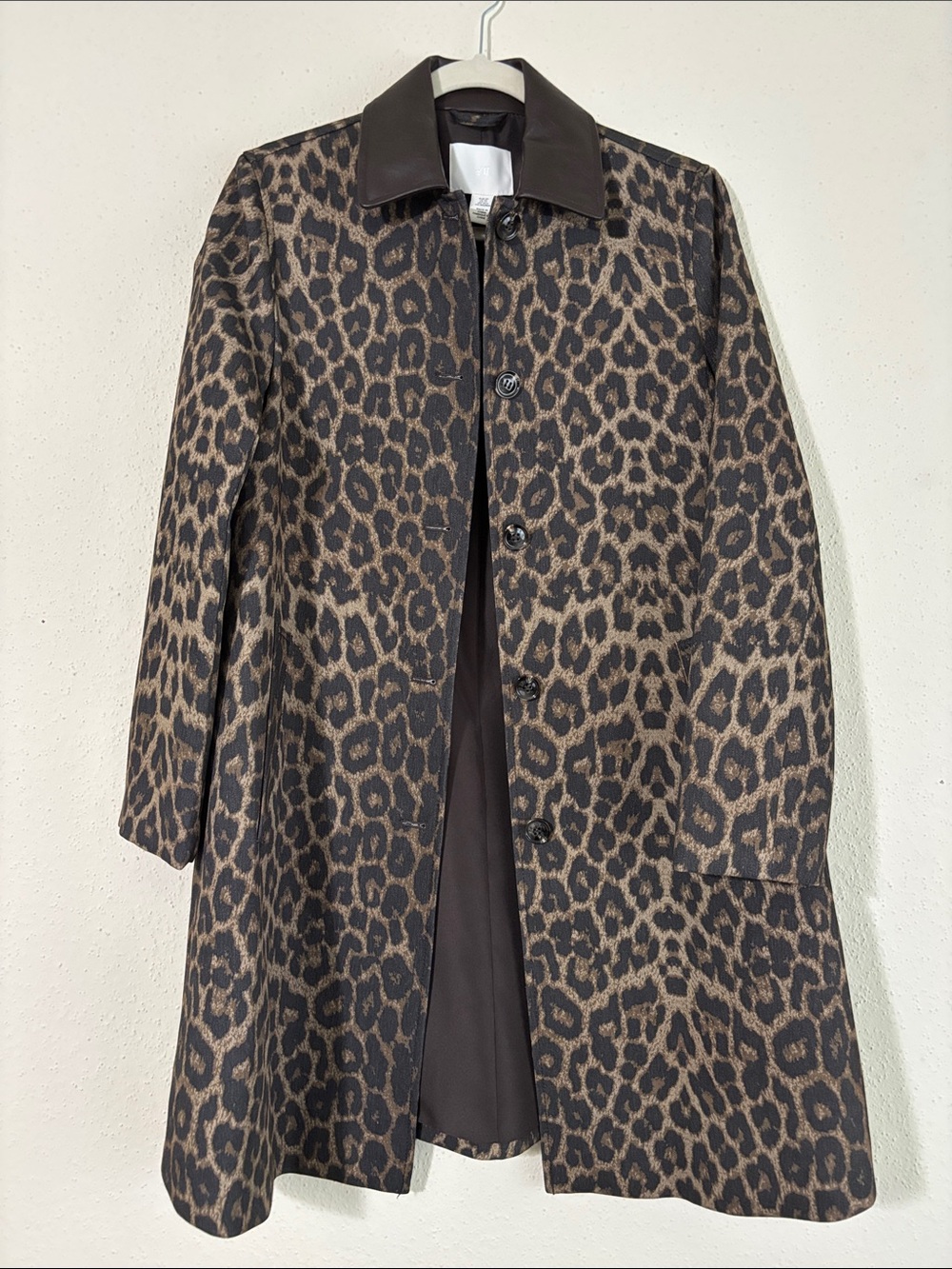 H&M Leopard-Print Utility Jacket - Brown & Black
